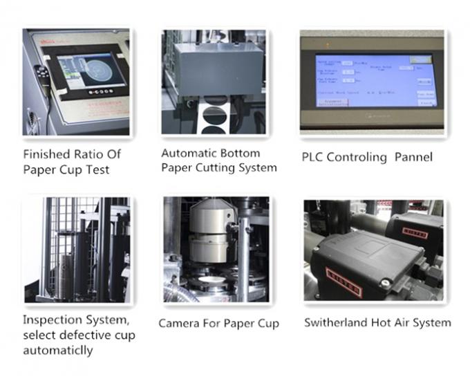 ماشین آلات بسته بندی شیشه ای اتوماتیک یکبار مصرف، ماشین آلات جام کاغذی دوتایی التراسونیک