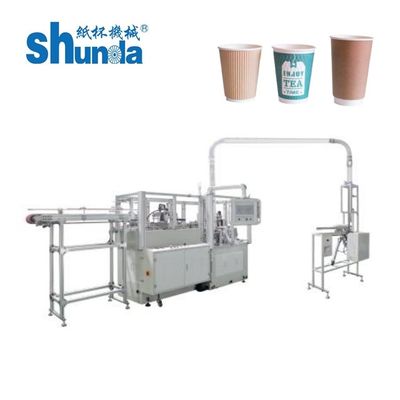 کیفیت اندازه دستگاه قهوه ساز لیوان کاغذی دوجداره اتوماتیک 6 تا 22 اونس کارخانه