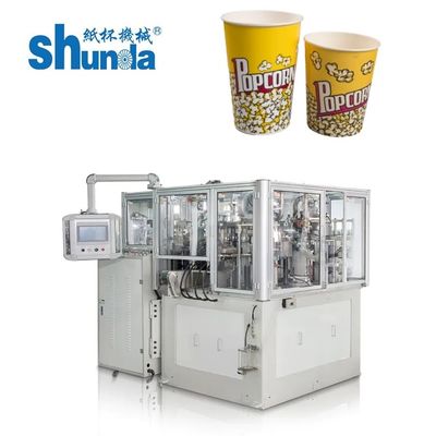 کیفیت ماشین ساخت فنجان کاغذی آیس کریم اتوماتیک با کمپرسور هوا 0.4m3/Min 0.5Mpa کارخانه