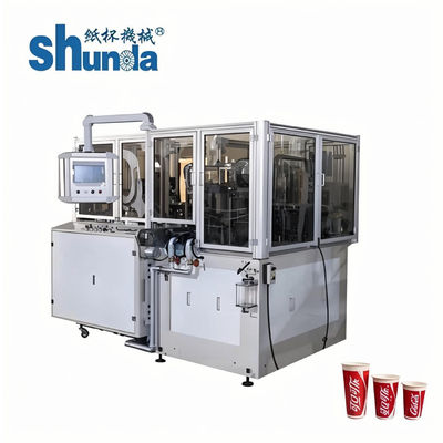 کیفیت جام چای کاغذ ساخت دستگاه، حداکثر 100cups اتوماتیک / دقیقه کاغذ فنجان چای ماشین آلات برای ساخت بزرگ گارانتی نصب و راه اندازی با کیفیت کارخانه