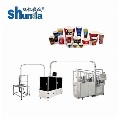 کیفیت خودکار لیوان کاغذی ماشین آلات، AKR بهترین کیفیت لیوان کاغذی دستگاه 2-32oz نوشیدنی سرد و گرم کارخانه