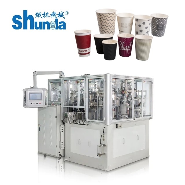 Customized Colors Automatic Paper Cup Machine With Cup Height Range Of 50mm--150mm And Optional Feeder