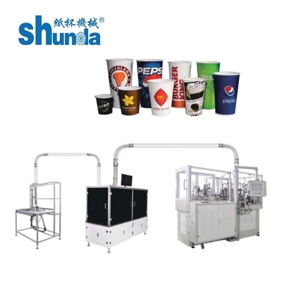 دستگاه ساخت لیوان کاغذی خودکار برای فنجان/ظروف نوشیدنی کاغذی 2-32 OZ
